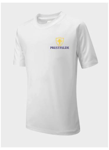 Prestfelde - Prestfelde White Pe T Shirt, Prestfelde School