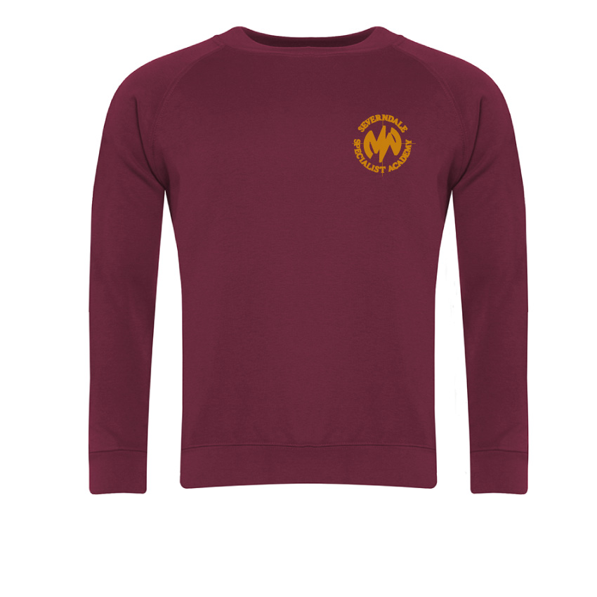 Severndale @ Mary Webb maroon sweatshirt, Severndale @ Mary Webb