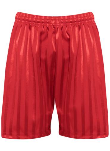 Tankersley Primary - Shadow Stripe Shorts, red, Tankersley St Peter's Primary, General Schoolwear