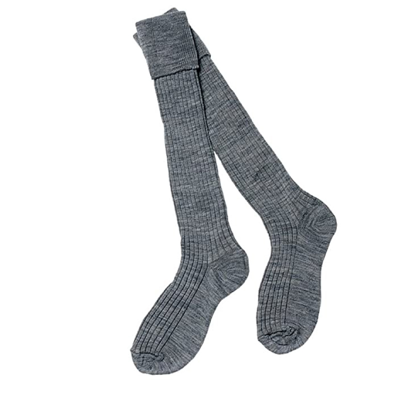 Birchfield - Turnover top grey socks (pk of 1), Birchfield School, General Schoolwear