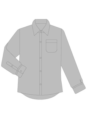 Birchfield long sleeved grey shirt, Birchfield School, General Schoolwear