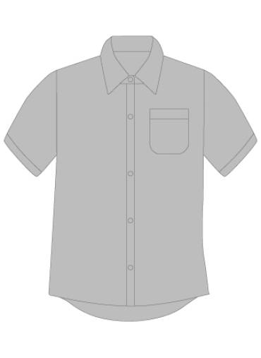 Birchfield grey short sleeved shirt, Birchfield School, General Schoolwear
