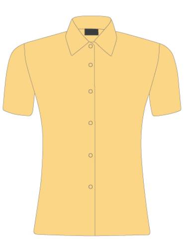ST WINEFRIDES SCHOOL - Gold Short Sleeve Shirts, St Winefride's