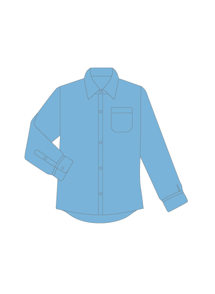 Long Sleeved Sky blue Shirts 2 Pack, St David's College, Bomere Heath Primary, Denbigh High School, Holy Trinity Primary, Shrewsbury Cathedral Catholic Primary, Shrewsbury High Prep School