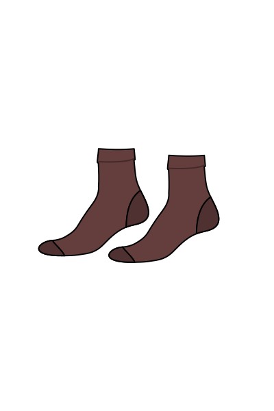 ST WINEFRIDES SCHOOL - Short Brown Socks, St Winefride's