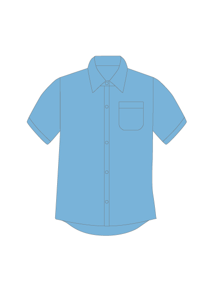 Short sleeved sky blue shirts (2 pack), St David's College, Denbigh High School, Shrewsbury Cathedral Catholic Primary, Shrewsbury High Prep School, General Schoolwear