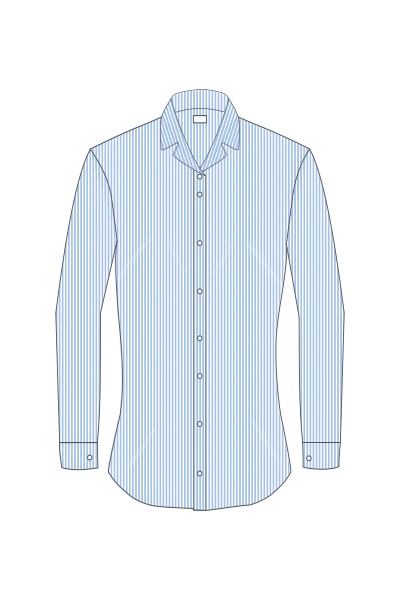 Pin Striped Moreton Hall blouse, long sleeved, Moreton Hall