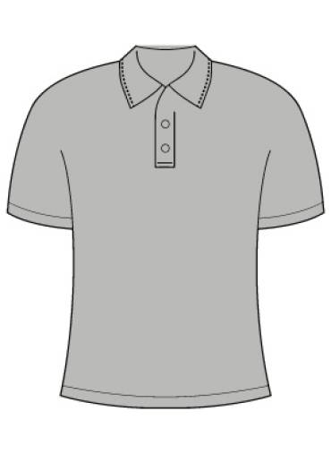 Plain Polo Shirt Grey, Grange Primary