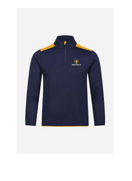 Prestfelde - Prestfelde Navy / Gold 1/4 Zip, Prestfelde Pre Prep ( Reception - Year 2), Prep ( Years 3-8 ), Prestfelde School