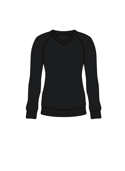 school shop direct - Plain V Neck Jumper, Haberdashers Adams 6th Form, Ellesmere College
