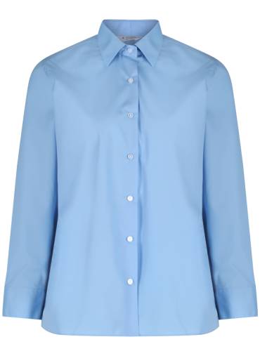 Long sleeved, button up sky blue blouse (2 pack), St Davids College, Bomere Heath Primary, Denbigh High School, Holy Trinity Primary, Moreton Hall, Shrewsbury Cathedral Catholic Primary, General Schoolwear