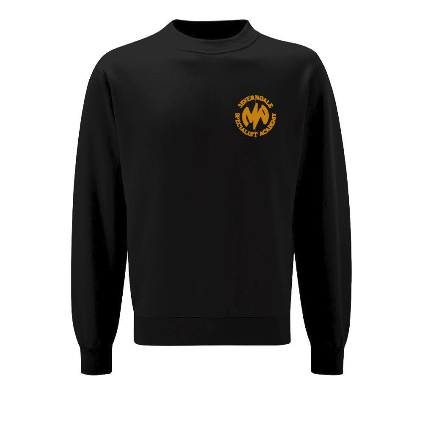 Severndale @ Mary Webb black sweatshirt, Severndale @ Mary Webb