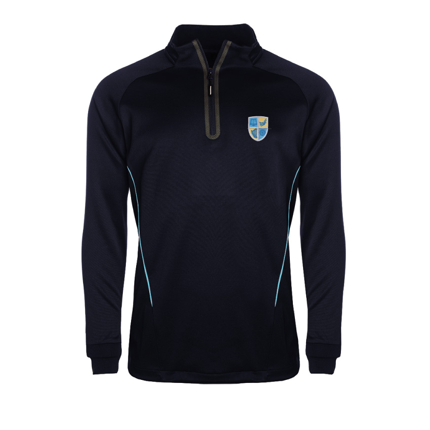 Glan Clwyd - Glan Clwyd 1/4 zip Performance Top, Ysgol Glan Clwyd