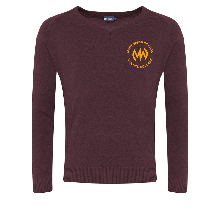 Mary Webb - Mary Webb School Maroon Jumper, Mary Webb College
