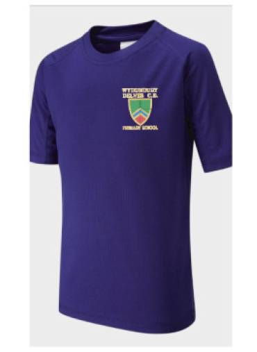 Wybunbury Delves Primary School - Wybunbury Delves PE T shirt, Wynbunbury Delves Primary