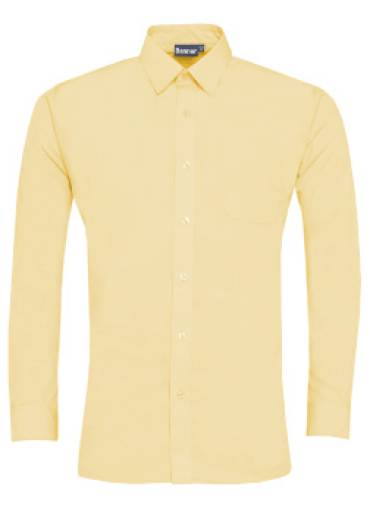 ST WINEFRIDES SCHOOL - Gold Long Sleeve Button Up Shirts, St Winefrides