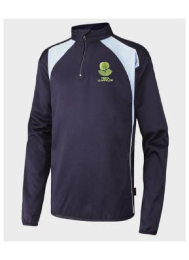 LLANFYLLIN HIGH SCHOOL - Llanfyllin 1/4 Zip Performance Top, Ysgol Llanfyllin