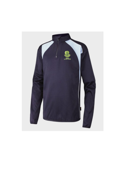 LLANFYLLIN HIGH SCHOOL - Llanfyllin 1/4 Zip Performance Top, Ysgol Llanfyllin