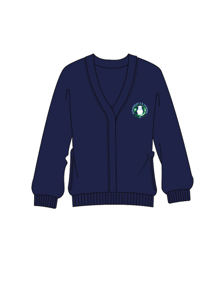 Kinnerley CE Primary School - Kinnerley Primary School Cardigan, Kinnerley Primary