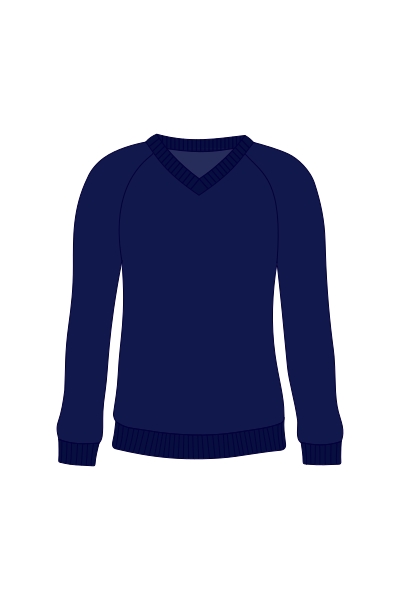 school shop direct - Plain V Neck Jumper, Wrekin College