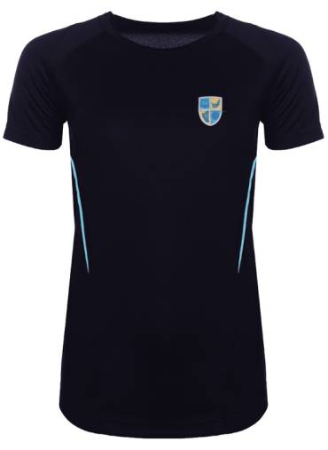 Glan Clwyd - Glan Clwyd girls fitted PE t-shirt, Ysgol Glan Clwyd