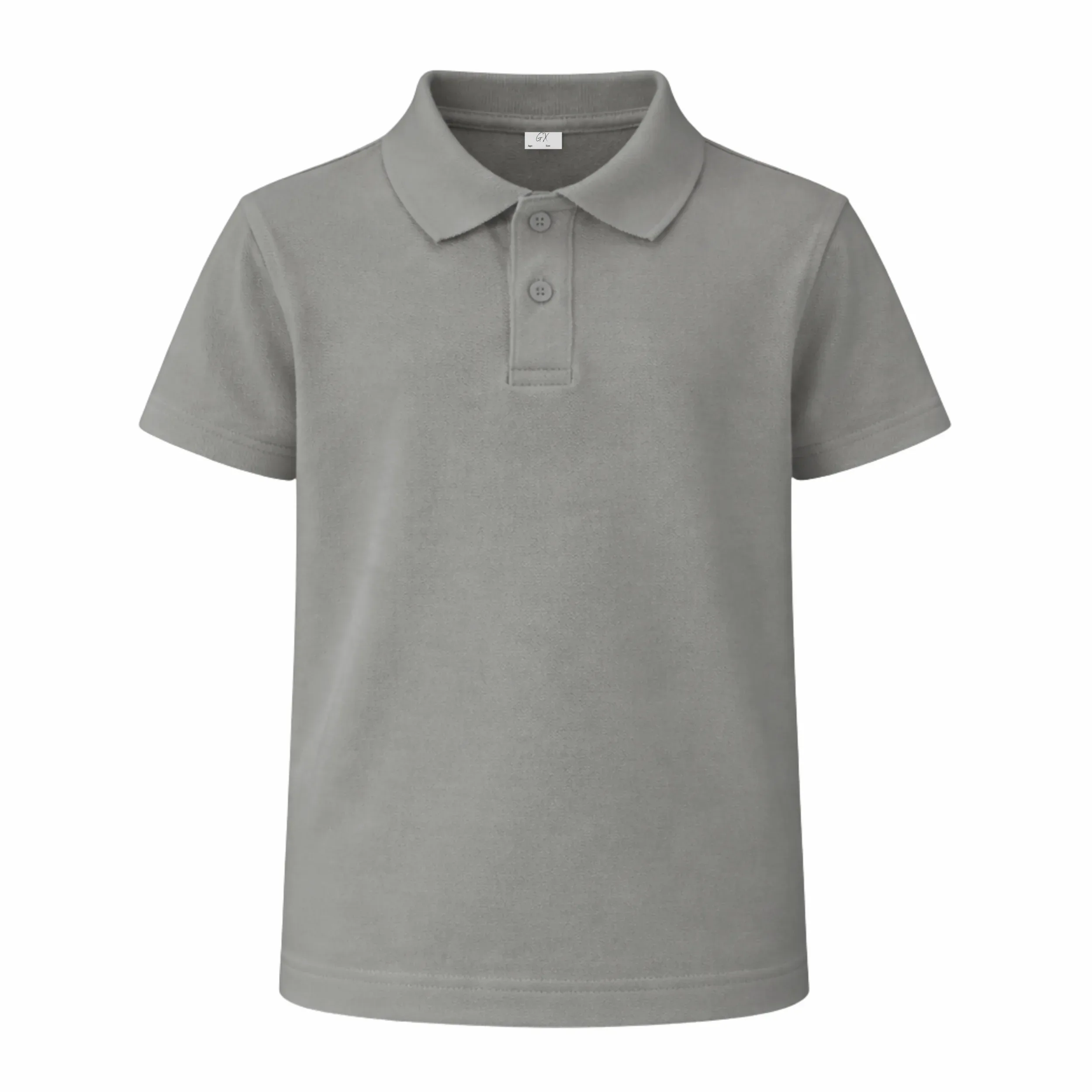 UNIT 13 - Plain Polo Shirt Grey