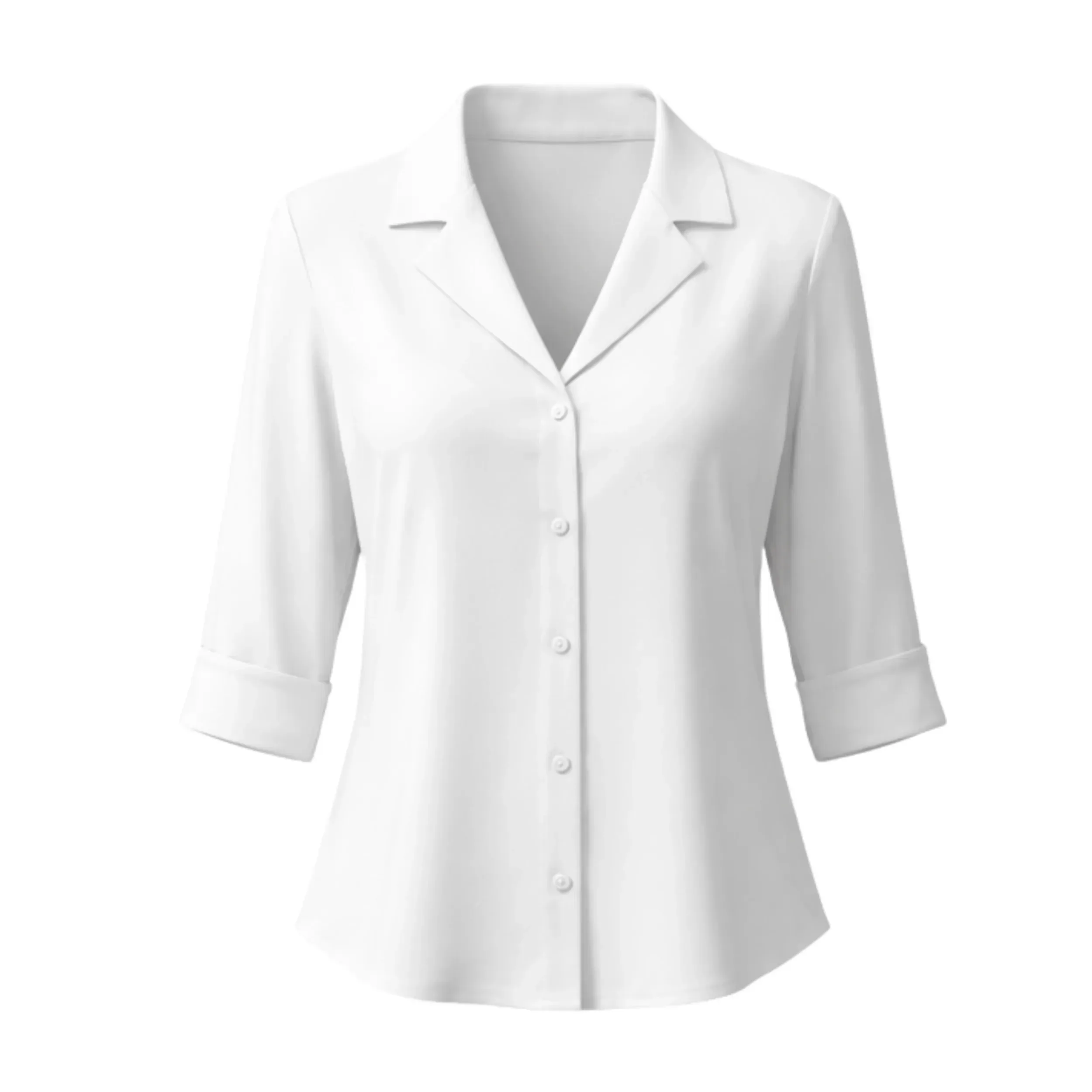 3QTR SLEEVE REVERE BLOUSES2PCK