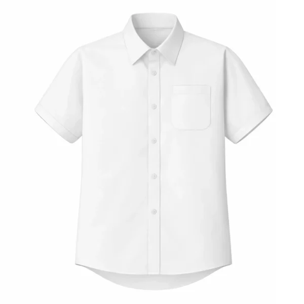 Short Sleeved Shirts, White (2 Pack)