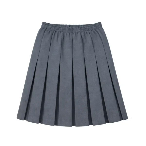 Grey Pleated Junior Skirt
