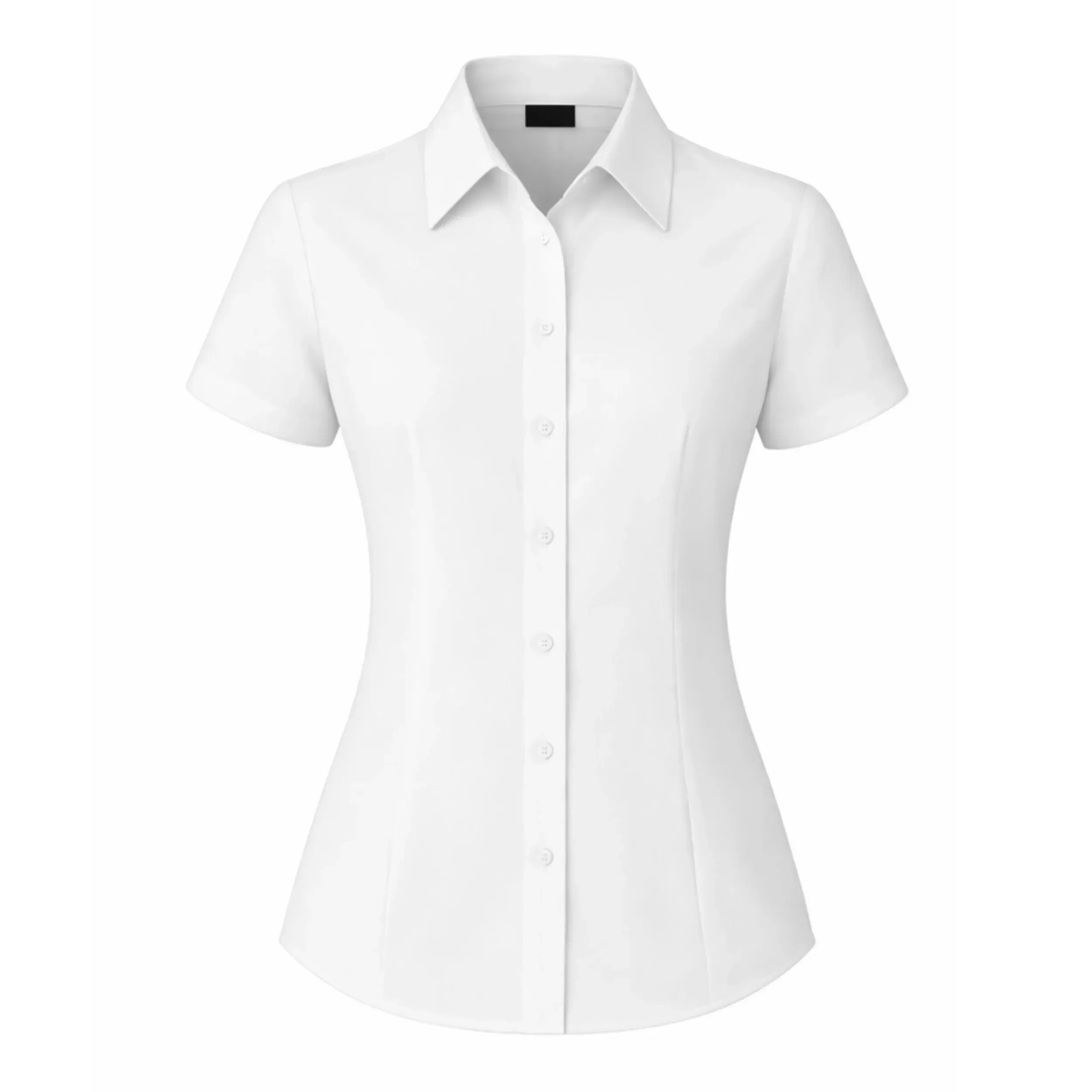 Short Sleeve Button Up Blouse