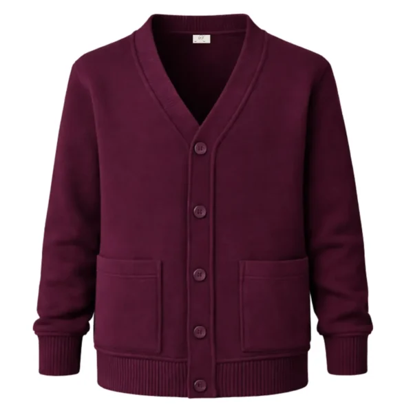 Cardigan - Dark Maroon