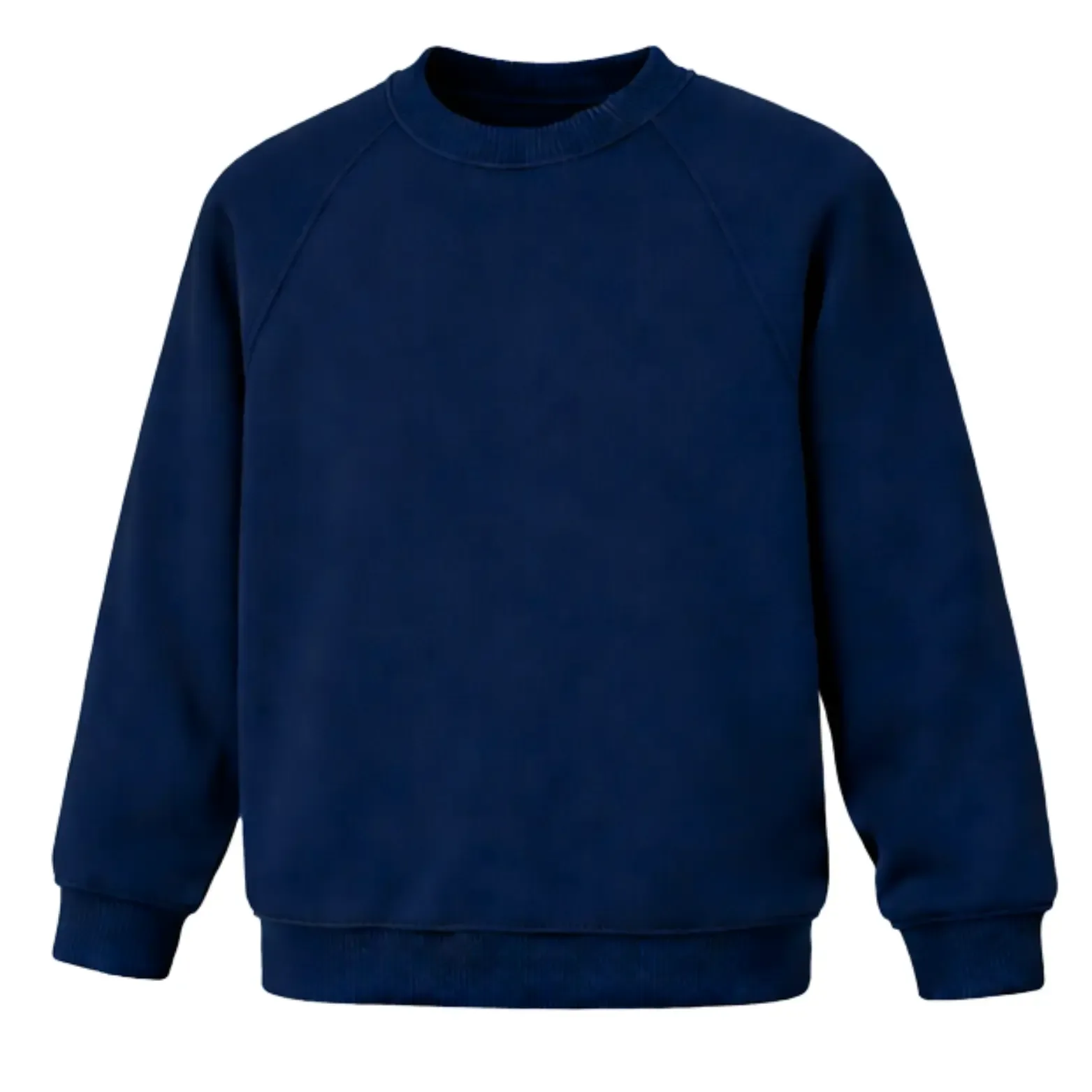 Round Neck Sweatshirt - Navy Blue